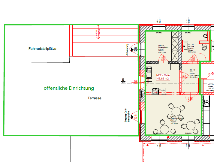 Grundriss Bahnhofscafé